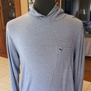 Vineyard Vines Light Blue Hooded Sweatshirt